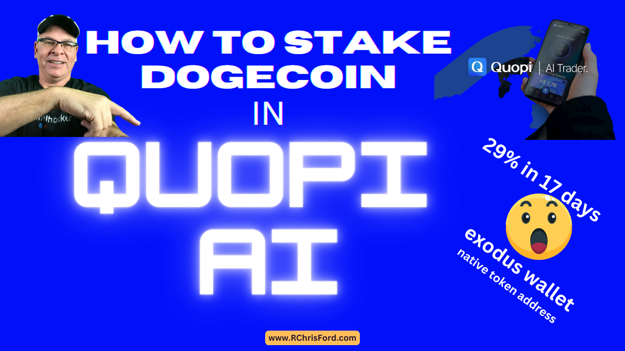 Quopi Ai – How to Stake DOGECOIN Using Exodus Wallet
