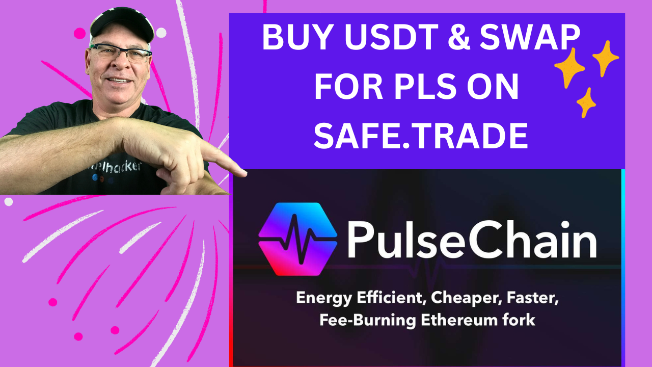 DCA Dollar Cost Averaging of Pulsechain Continues…Buy USDT & Swap for PLS on Safe.Trade Exchange