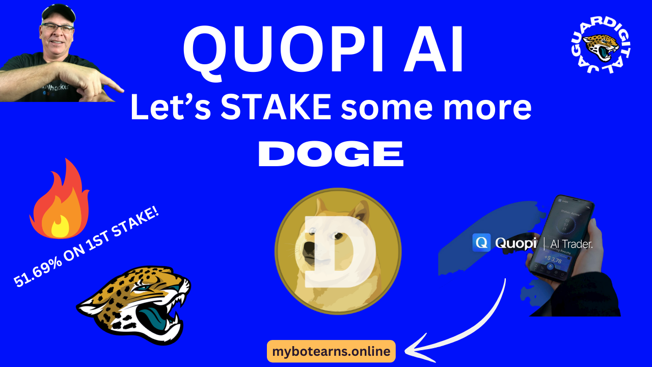 Quopi Ai Update 11-11-23 – Stake DOGE using Exodus Wallet
