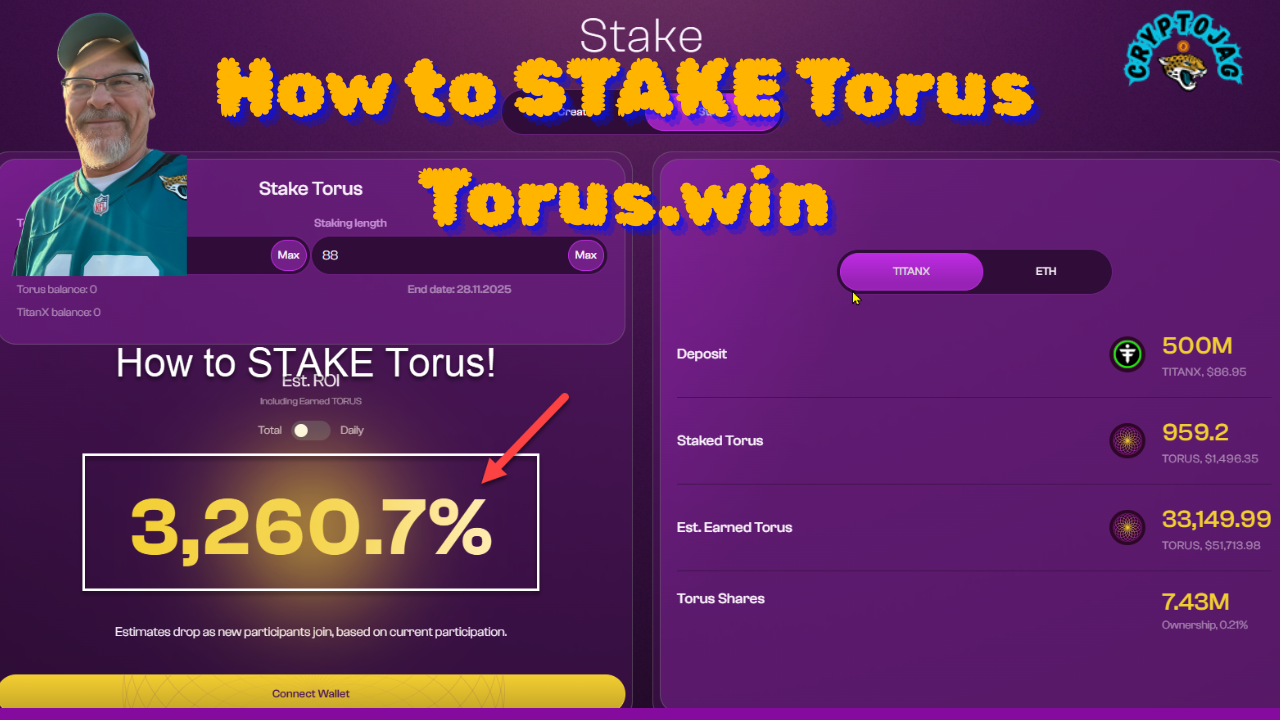 A Comprehensive Guide to Staking TORUS on Torus.win: Unlock Rewards in the TitanX/Ethereum Ecosystem